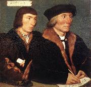 Double Portrait of Sir Thomas Godsalve and His Son John HOLBEIN, Hans the Younger